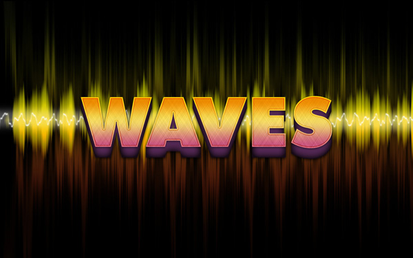 Waves Text Effect