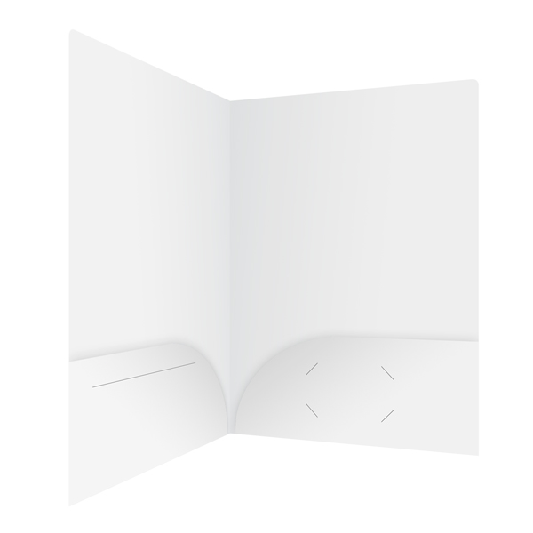 Folder Design White Gloss Presentation Folders for Avanti Fitness