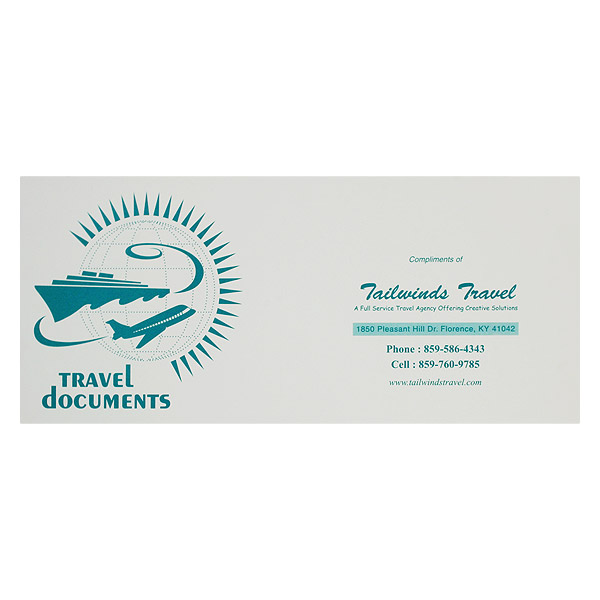 Folder Design Travel Documents Folders for Tailwinds Travel Agency