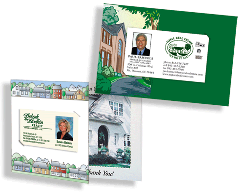 Real Estate Photo Holder Thank You Card photo