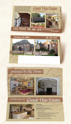 Grande Vista Estates: Four color bi-fold brochure