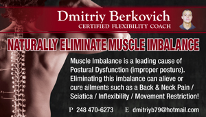 Back: Dmitriy Berkovich Business Card Design