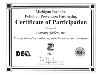 MBP3 Certificate of Participation