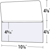 01-01 4-1/2 x 10-1/4 Wallet-Style Document Folder