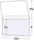 02-10 6 x 10 1/2 Wallet-Style Document Folder