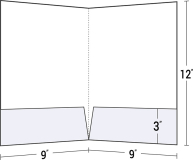 08-10 Two Pocket Folder with 3" Pockets