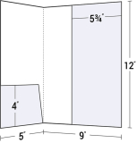 08-32 Small &amp; Vertical Pocket Presentation Folder