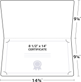 09-14 One-Piece Report Cover with Tabs and Business Card Slits