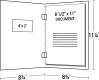09-19 One-Piece Report Cover with 2" x 4" Window