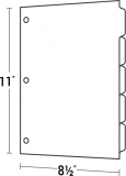 13-11-01 Index Tabs 1-Tab/Set