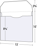 16-02 Deluxe 10" x 13" Portfolio with 3 5/8" Flap