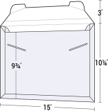 16-44-CON Legal Size Conformer Tuck Tab Portfolio Envelope