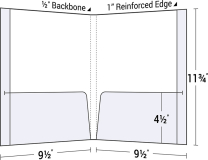 29-72 Reinforced Edge Folder with 1/2" Backbone