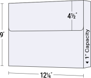 36-01 1" Capacity Horizontal Box with Partial Flap