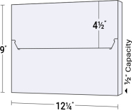 36-05 Sales Box 1/2" Capacity Tuck Tab