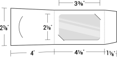 50-D-55-007 Side Fold Gift Card Holder