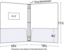 88-09 3-Ring Paper Binder with Window