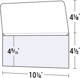 D-01-01 4 1/2 x 10 1/4 Custom Design 4-Color Digital Document Folder