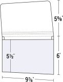 D-02-01 6 x 9 7/8 Wallet-Style 4-Color Digital Document Folder