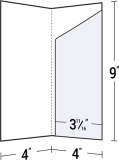 D-06-03 4x9 Right Pocket 4-Color Digital Presentation Folder