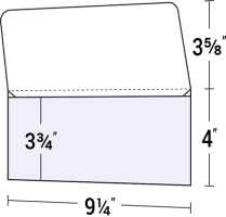 Wallet Style Document Folder (9 1/4" x 4")