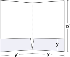 Two Pocket Folder with 3" Pockets
