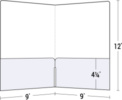 Presentation Folder with No V-Split Pockets