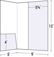 Small & Vertical Pocket Presentation Folder
