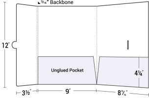 Two Pocket Folder with Left Tuck Tab Flap