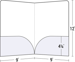 Curved Pockets Presentation Folder