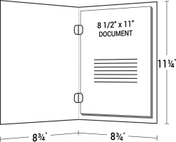 One-Piece Report Cover with Tabs
