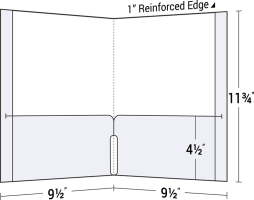Reinforced Folder with Continuous Pockets