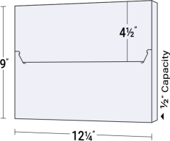 Sales Box 1/2" Capacity Tuck Tab