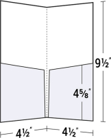 Vertical Presentation Folder with Angled Pockets