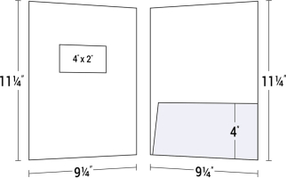 Two-Piece Report Cover with Window and Back Cover Pocket