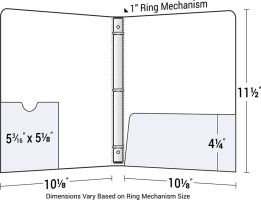 3-Ring Paper Binder with Built-in Disc Sleeve