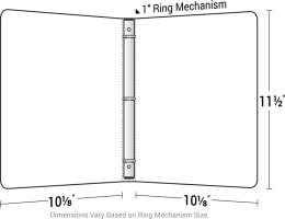 3-Ring Paper Binder without Pockets