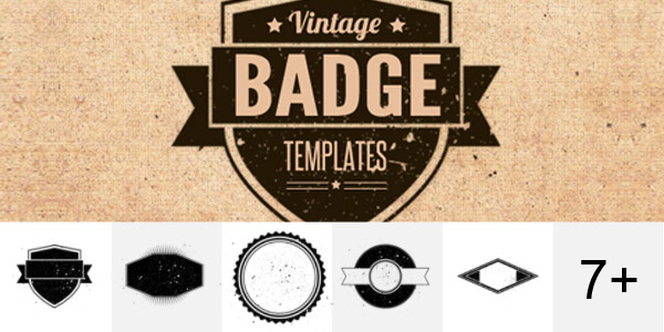 Vintage Badge Templates