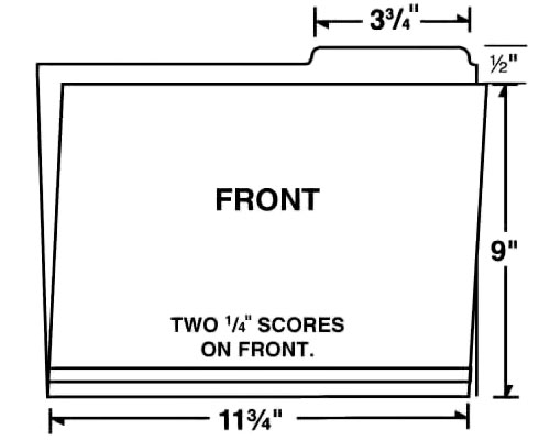 Business File Folder with Right Tab (Branded) Business File Folder with Right Tab (Branded)