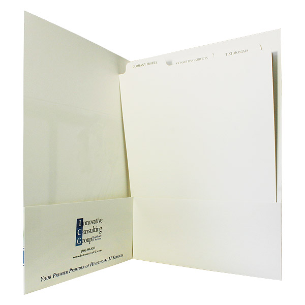 Presentation Folder with Index Tabs