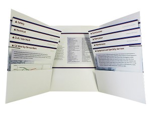 Folder with Stepped Inserts