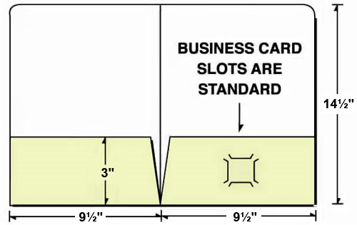 Legal Size (9x14) Two-Pocket Presentation Folder