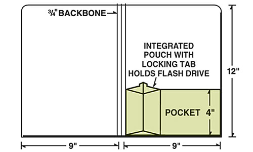 USB Flash Drive Presentation Folder