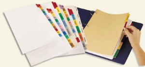 Tabbed Binder Dividers