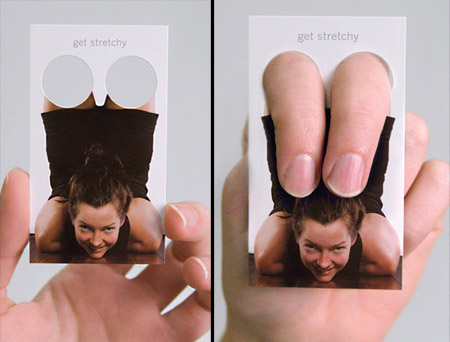 Die-Cut Yoga Business Card