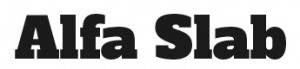 Alfa Slab font