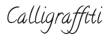 Calligraffiti font