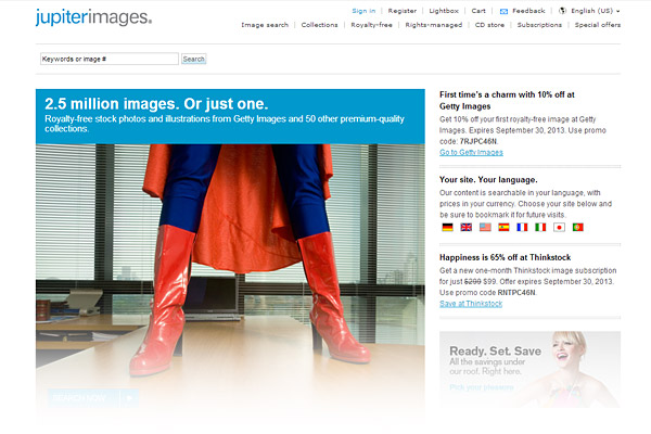 Best Stock Photo Sites - Jupiterimages