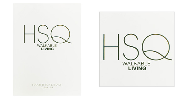 Hamilton Square Folder with Lettermark Logo Style