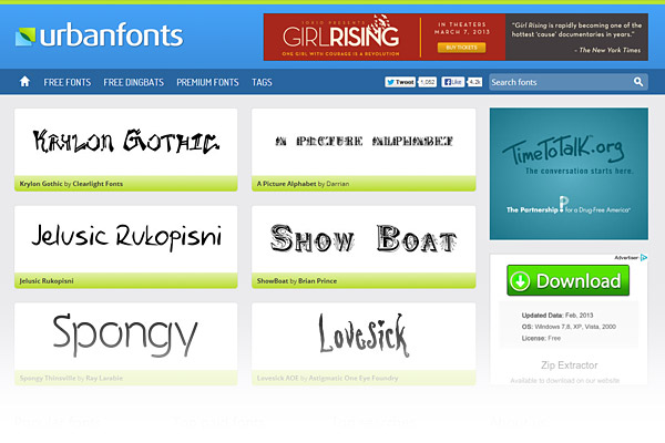 Best Free Font Sites - Urban Fonts